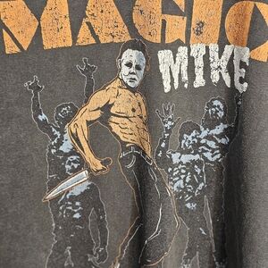 Comfort Colors Gray and Orange Graphic Tee. #1157